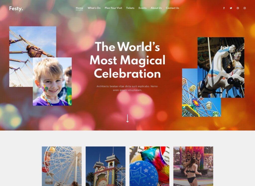 Festy | Theme Park, Circus & Festival WordPress Theme