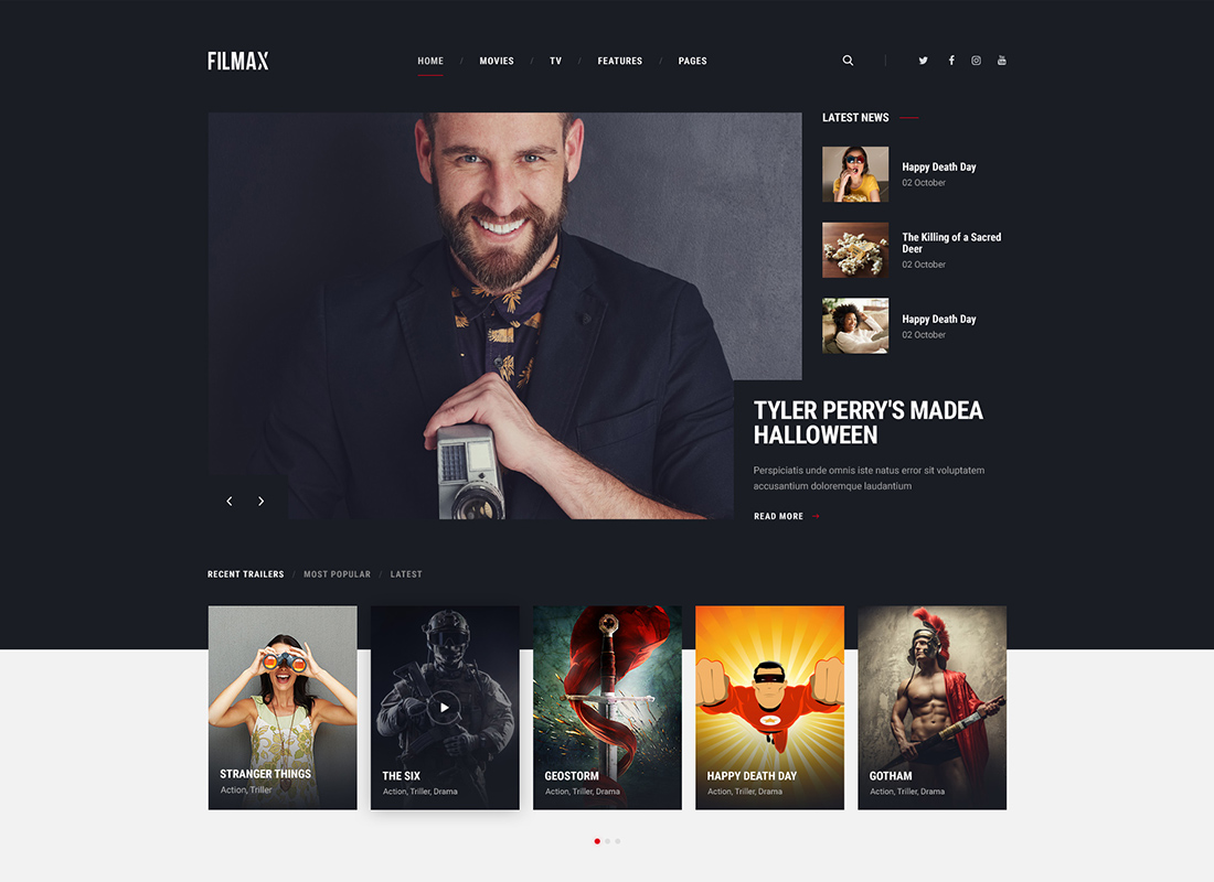 Filmax - Movie Magazine WordPress Theme