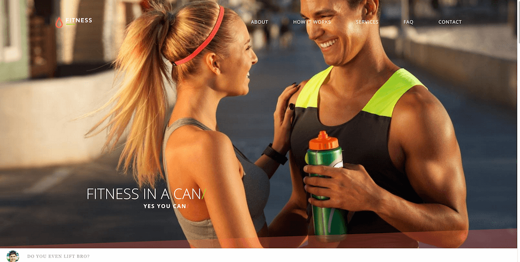 Fitness- Bootstrap 4 website template