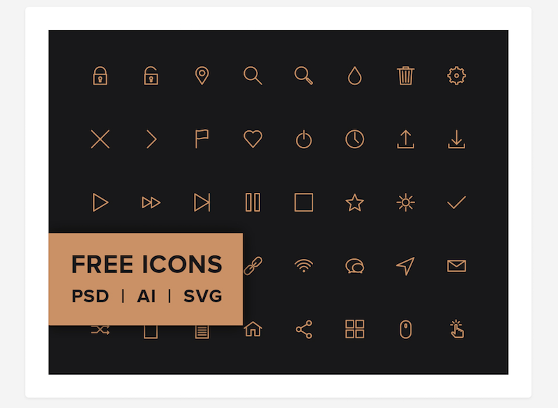 Free Line Icon Pack