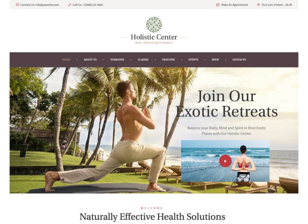 Holistic Center | Wellness and Spa Salon WordPress Theme
