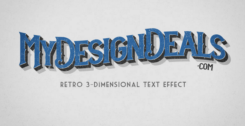 How to Create a Retro, 3-Dimensional Text Effect in Photoshop