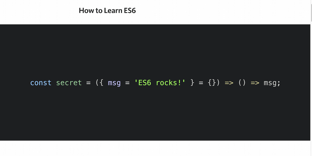 How to Learn ES6 — JavaScript Scene — Medium