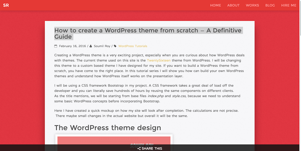 How to create a WordPress theme from scratch — A Definitive Guide