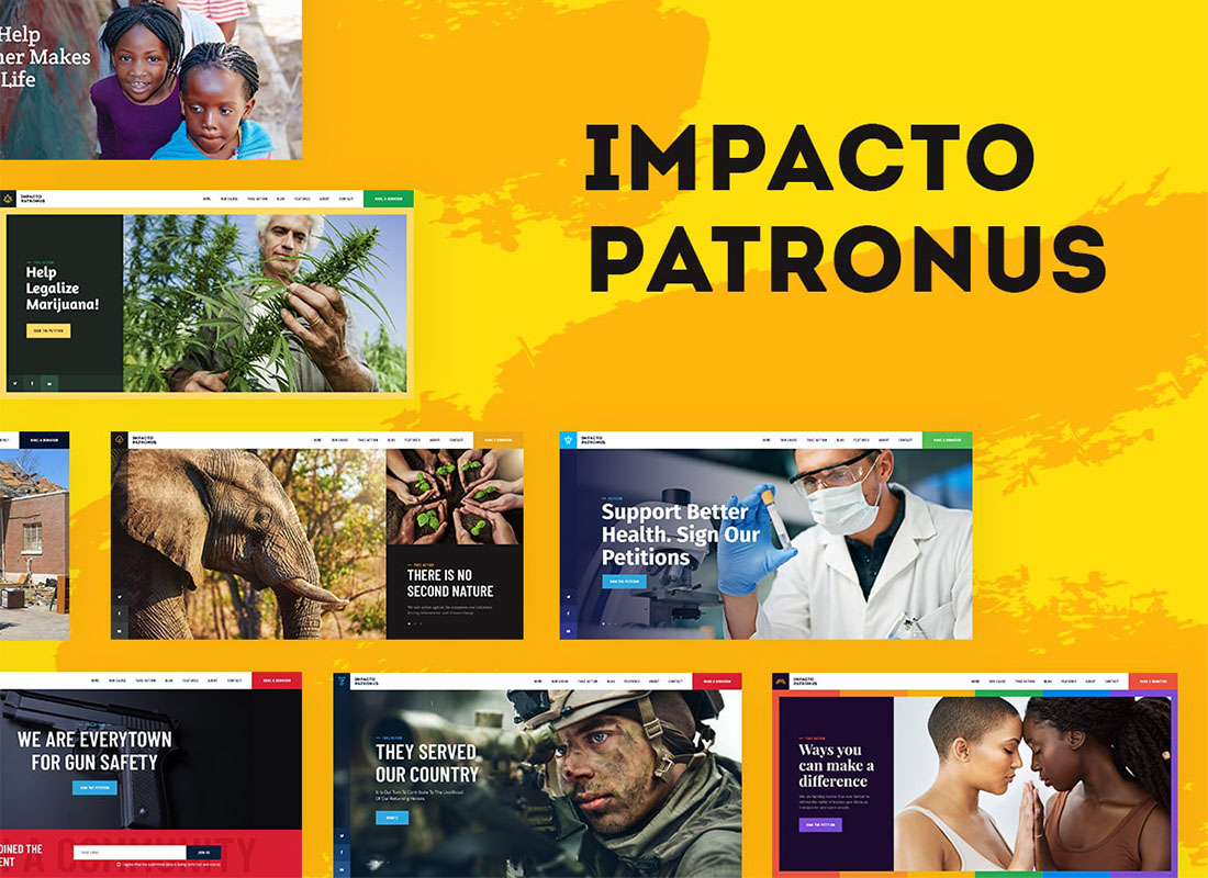 Impacto Patronus | Petitions & Social Activism WordPress Theme