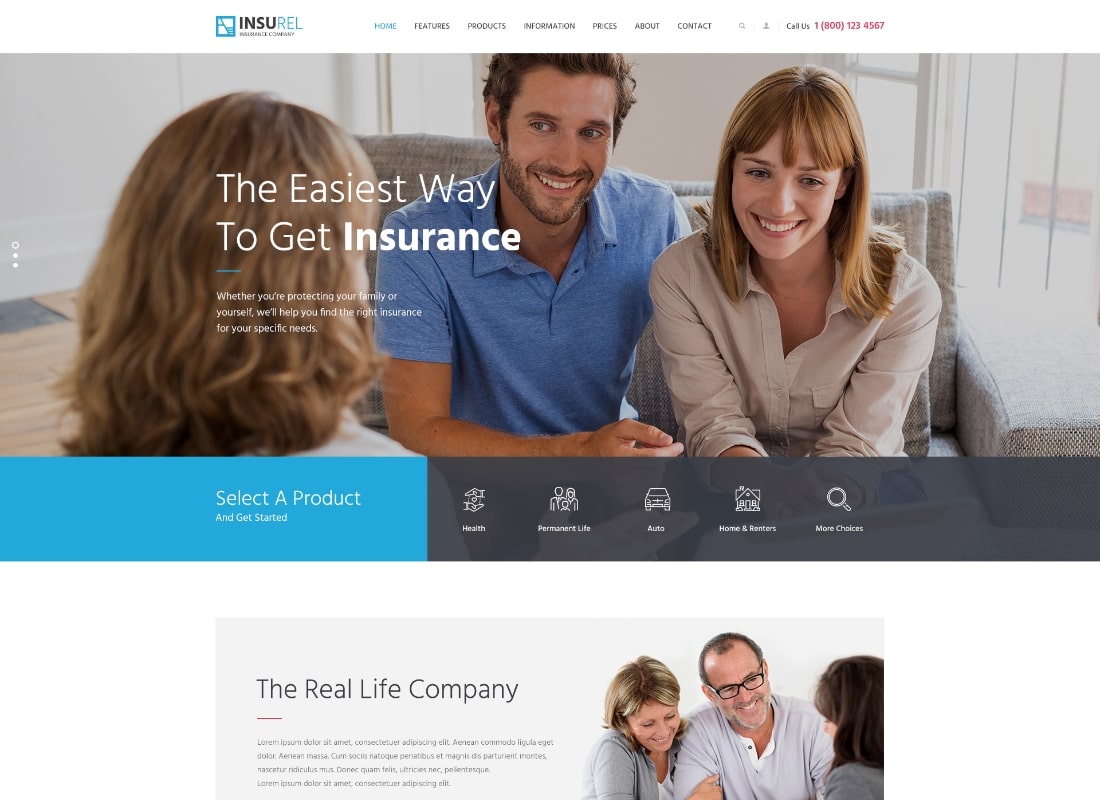 InsuRel | Insurance & Finance WordPress Theme