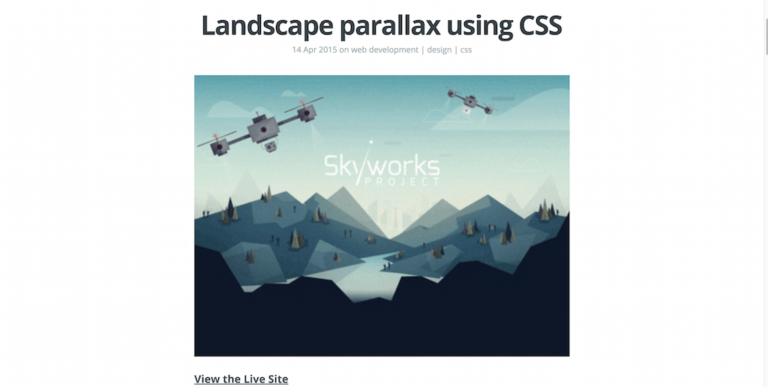 17 Parallax Scrolling Tutorials with jQuery & HTML5 - 2026 - Colorlib
