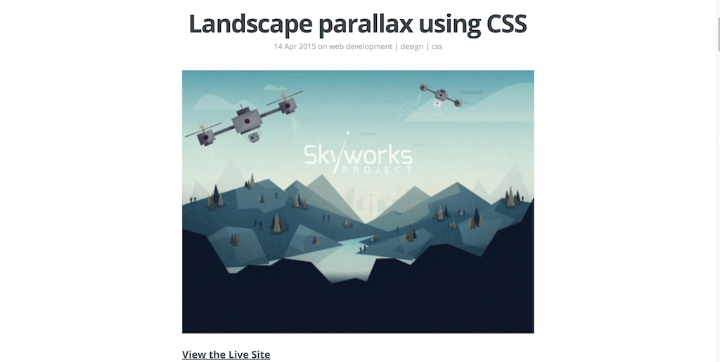 css parallax background image