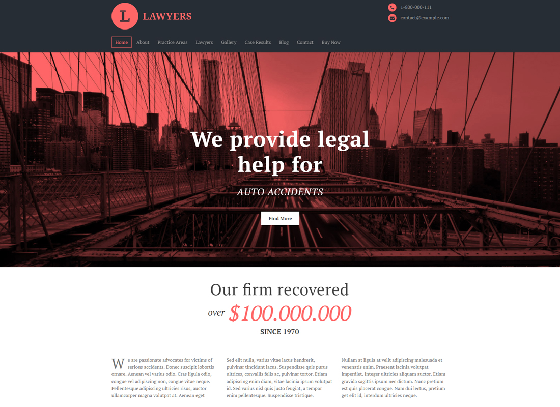 WizeLaw | Law Services, Lawyer & Attorney Business WordPress Theme