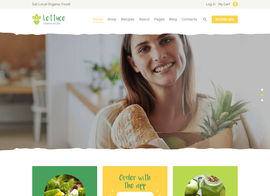 Lettuce - Organic Food & Eco Online Store Products WordPress Theme
