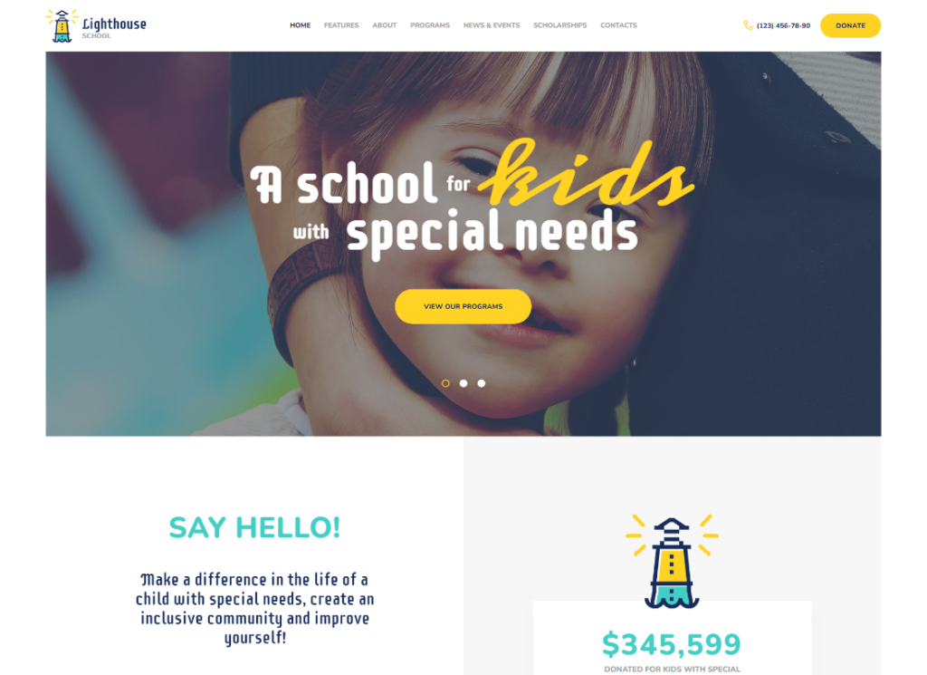 Lighthouse | School for Kids with Disabilities & Special Needs WordPress Theme