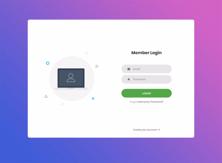 Login Form v1 by Colorlib website template screenshot