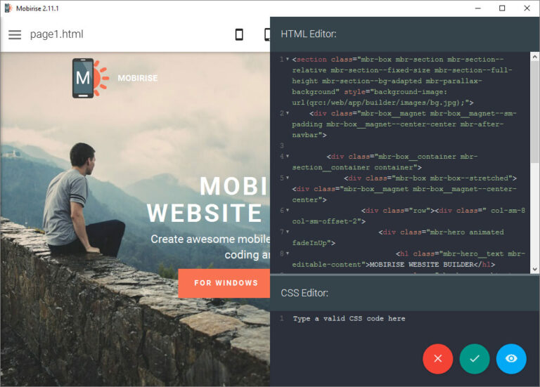 Free Mobirise Code Editor , Free AI Website Maker : Best of 2024 – JWOCQR