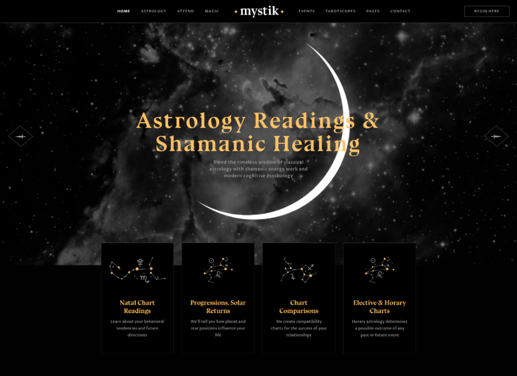 Mystik | Astrology & Esoteric Horoscope Fortune Telling WordPress Theme + RTL