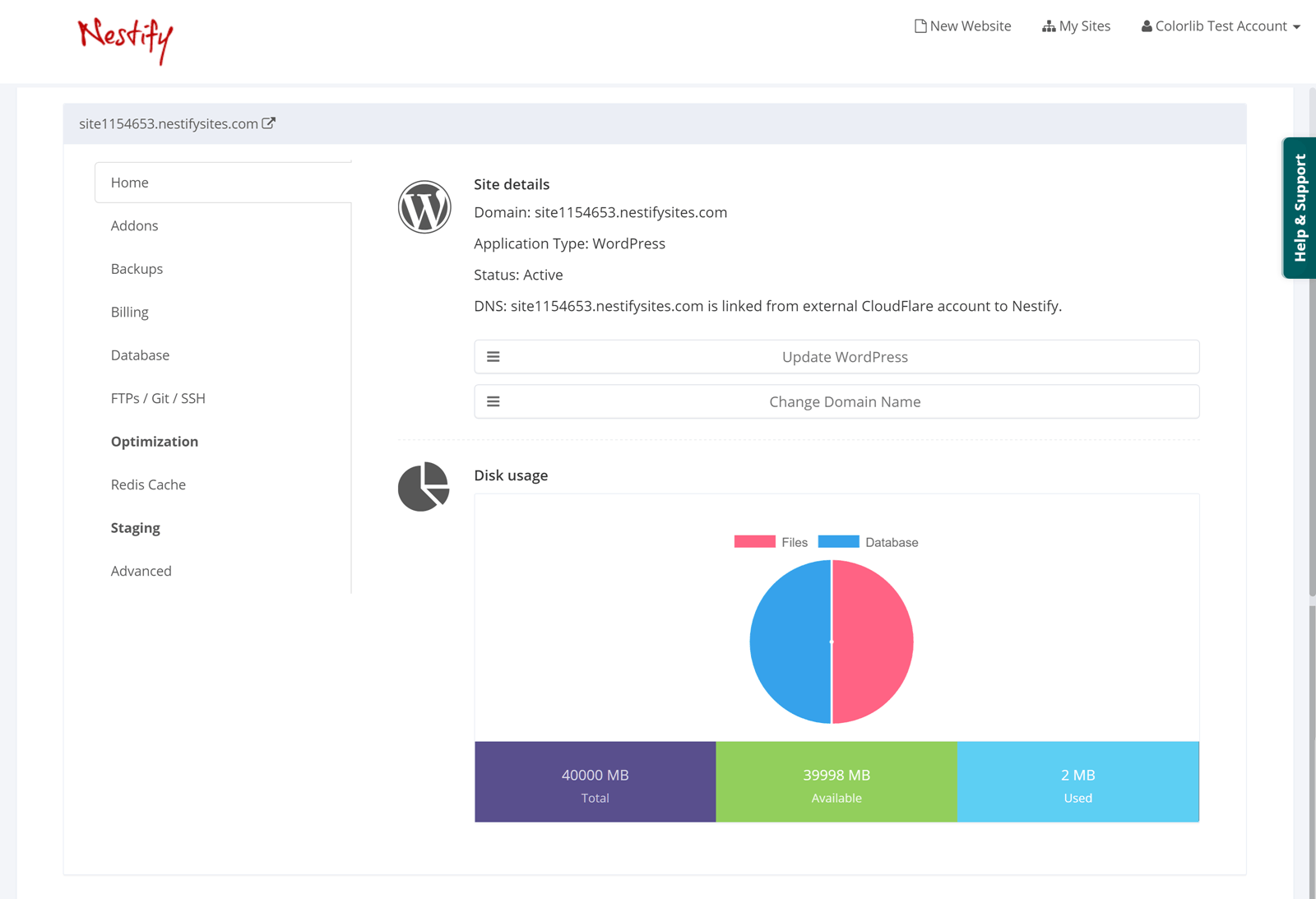 Nestify Account Dash