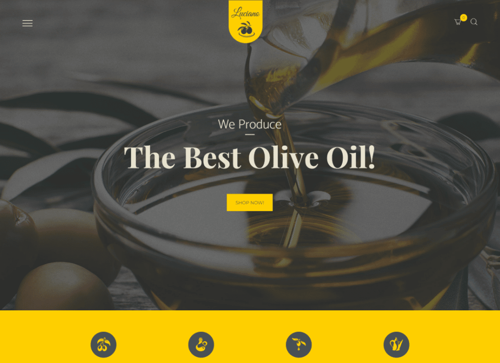 Olive Oil Farm and Vinegars Production WordPress Theme