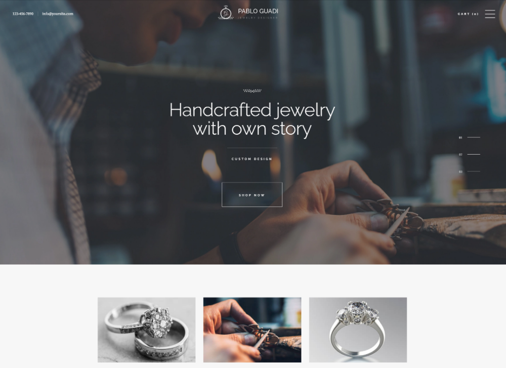 Pablo Guadi | Precious Stones Designer & Handcrafted Jewelry Online Shop WordPress Theme