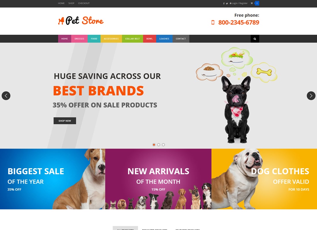 Pet Store - WordPress WooCommerce Theme for pets and vets 