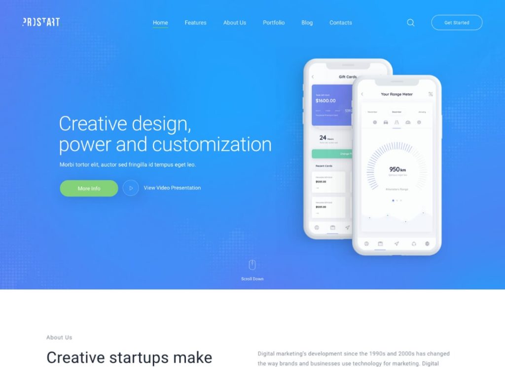 ProStart | Startup & Corporate WordPress Theme