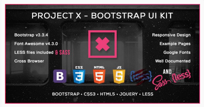 Project X - Bootstrap Skin & UI Kit