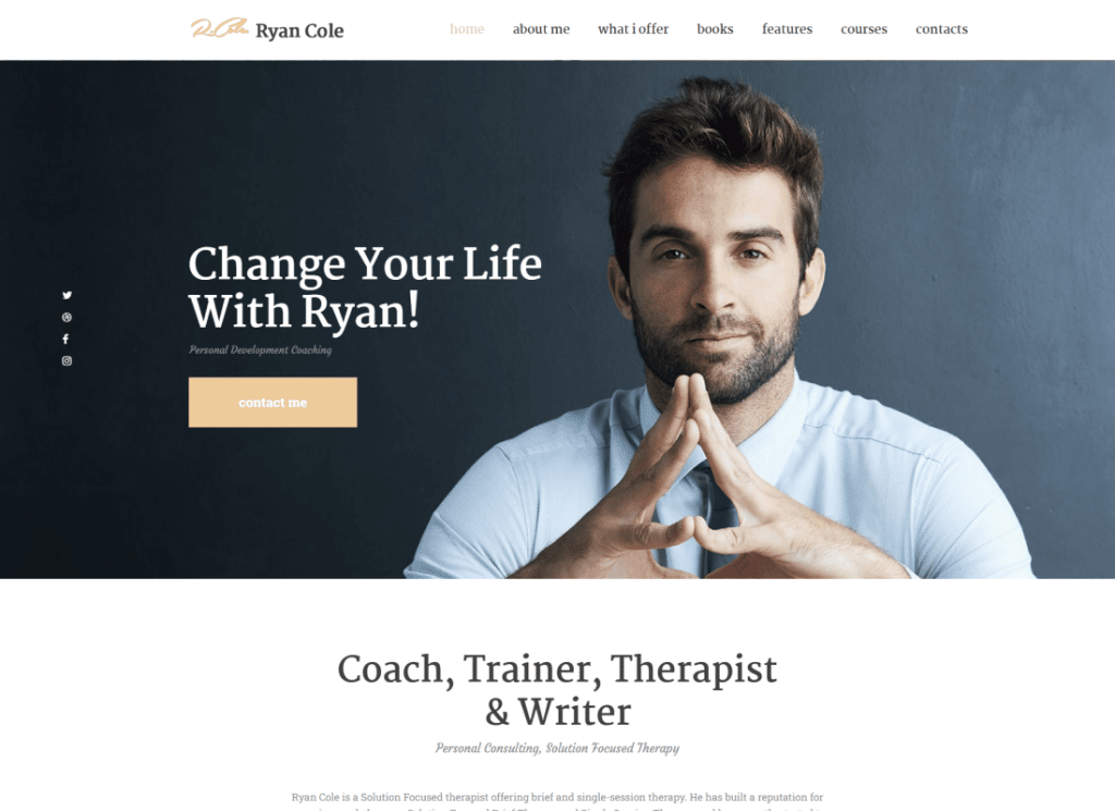 R.Cole - Life & Business Coaching WordPress Theme