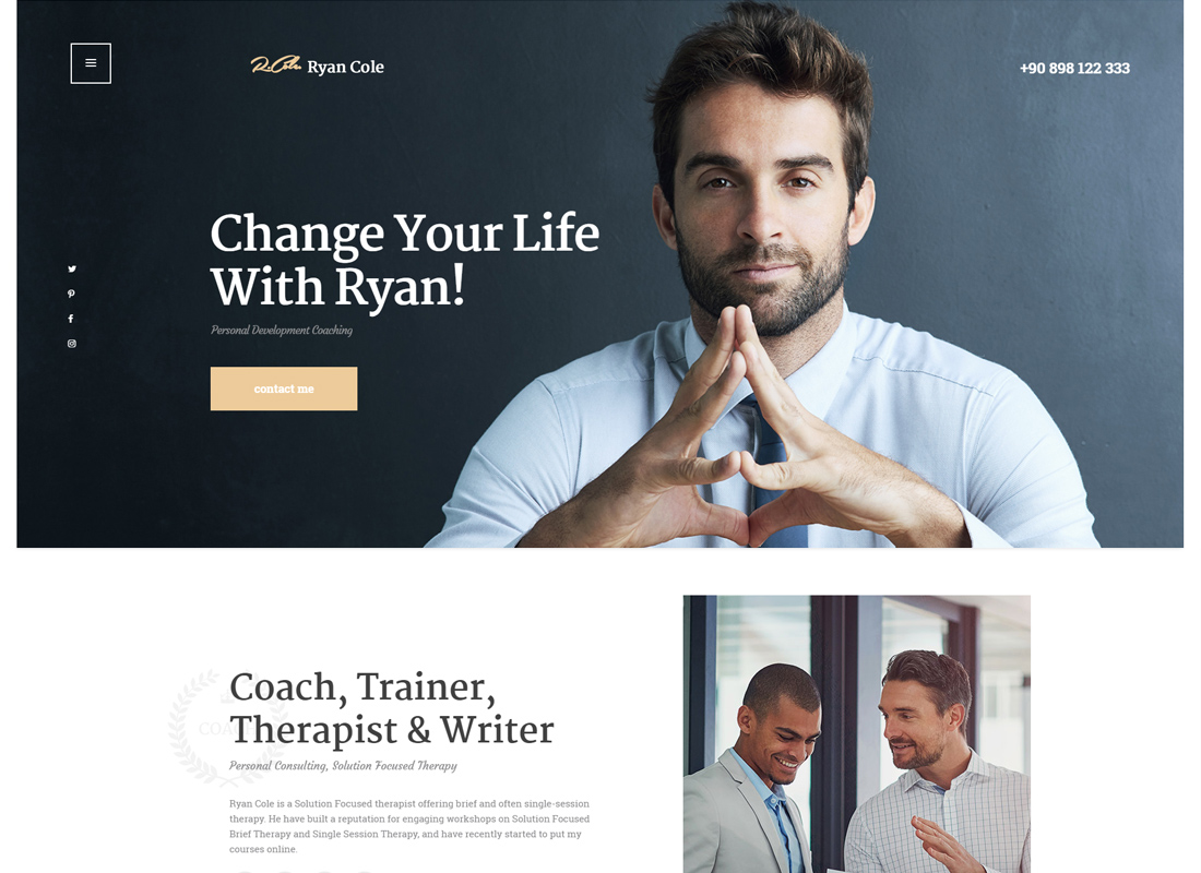 R.Cole | Life & Business Coaching WordPress Theme