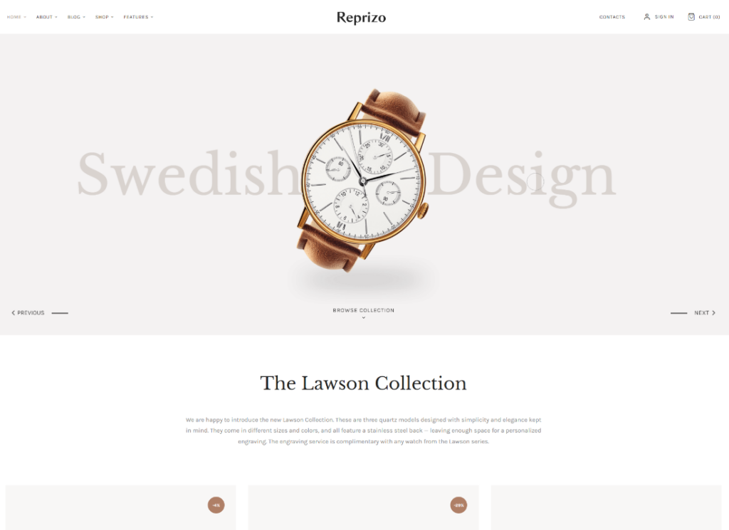 Reprizo | Jewelry & Watch Shop WordPress Theme