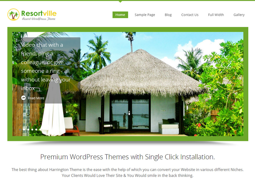Resort WordPress Theme