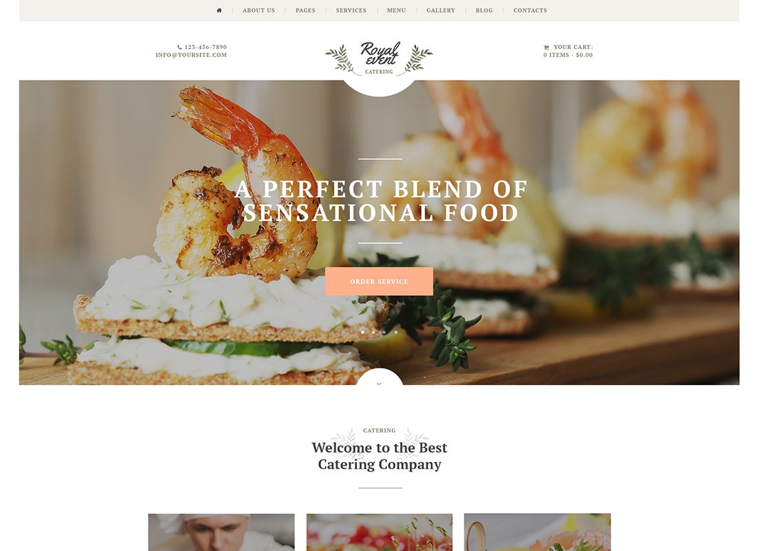 Royal Event | Event Planner & Catering Company WordPress Theme