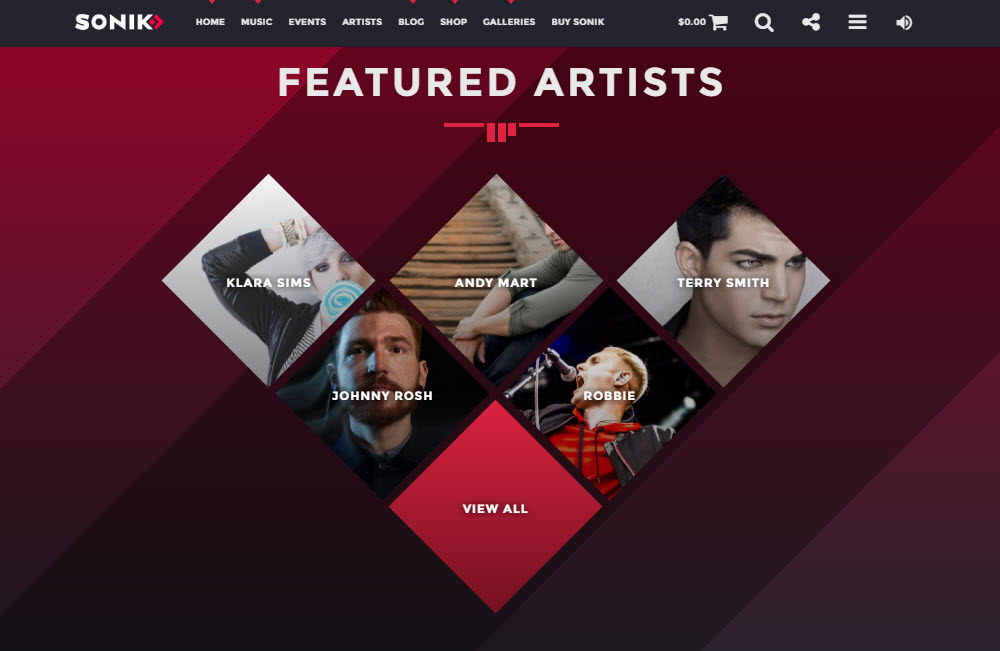 SONIK Featured Artists