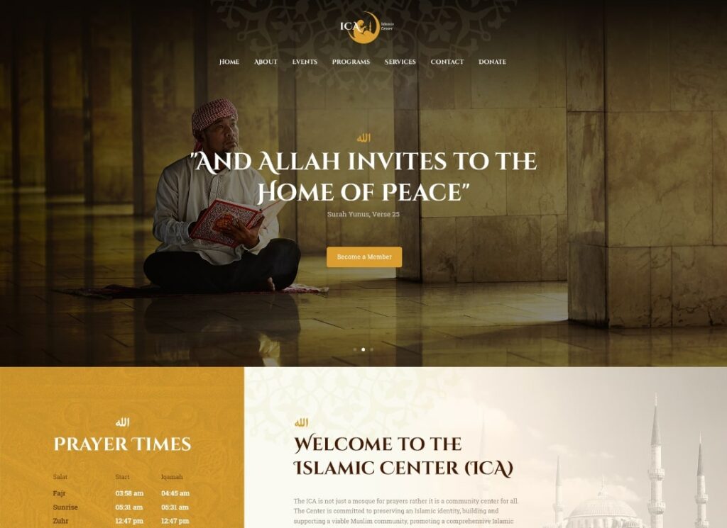 Shaha | Islamic Centre & Mosque WordPress Theme + RTL