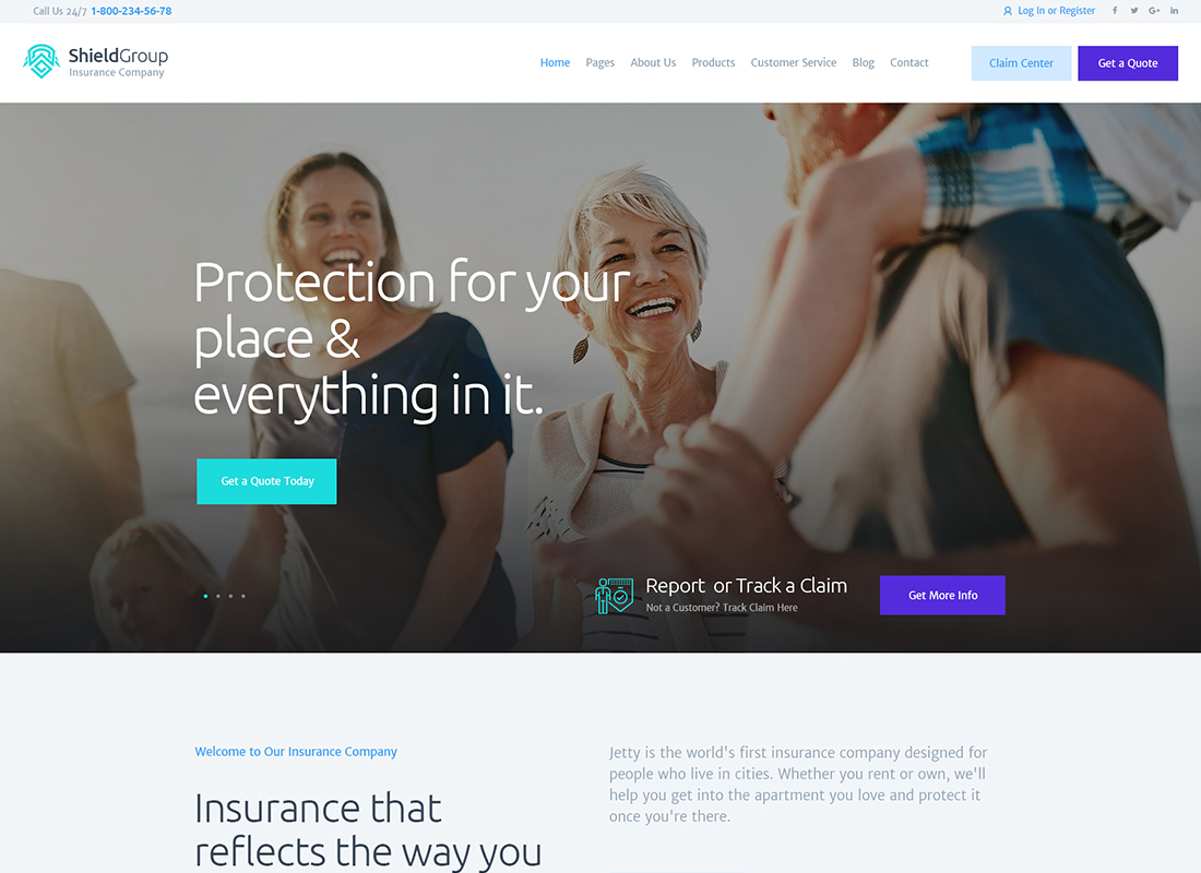 ShieldGroup | An Insurance & Finance WordPress Theme