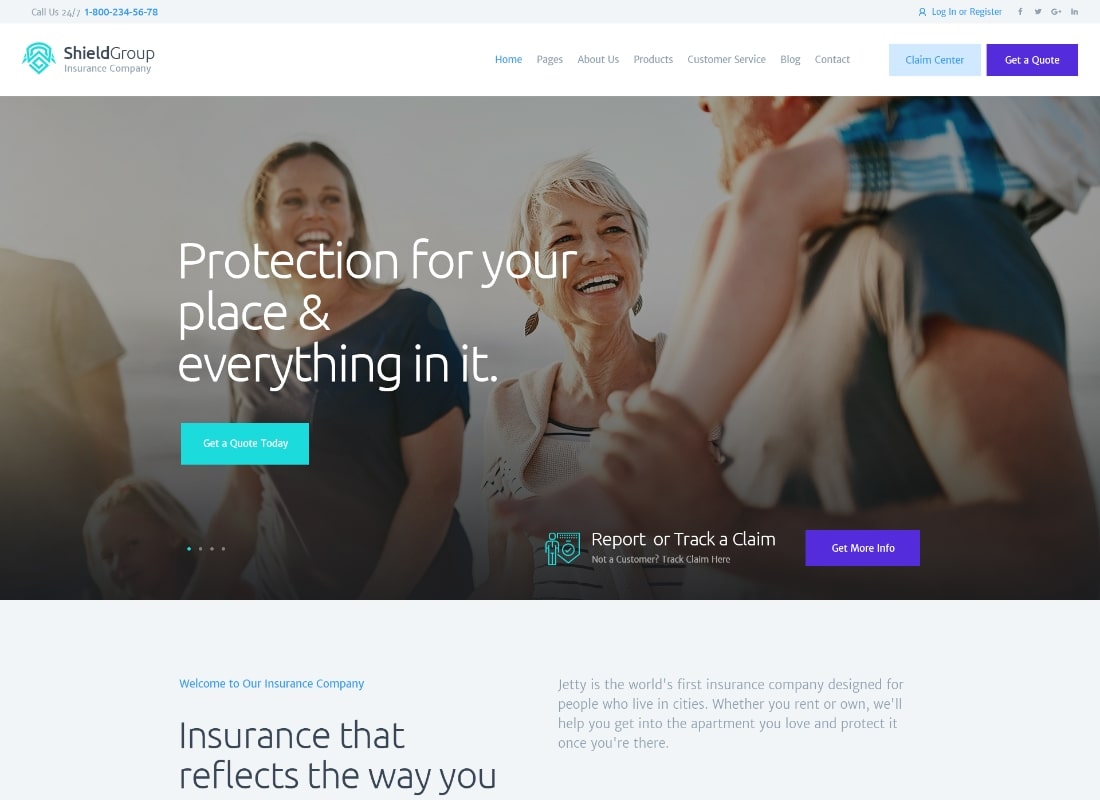ShieldGroup | An Insurance & Finance WordPress Theme