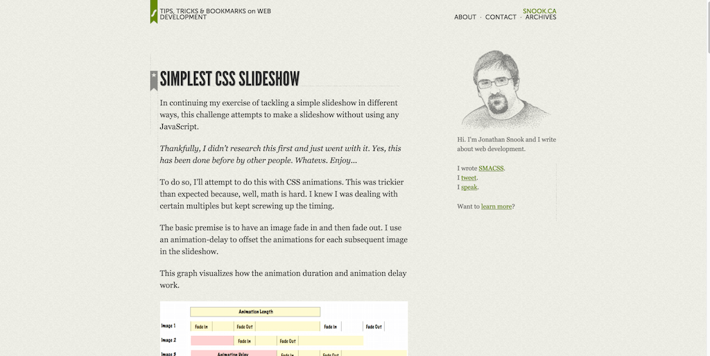 Simplest CSS Slideshow Snook.ca