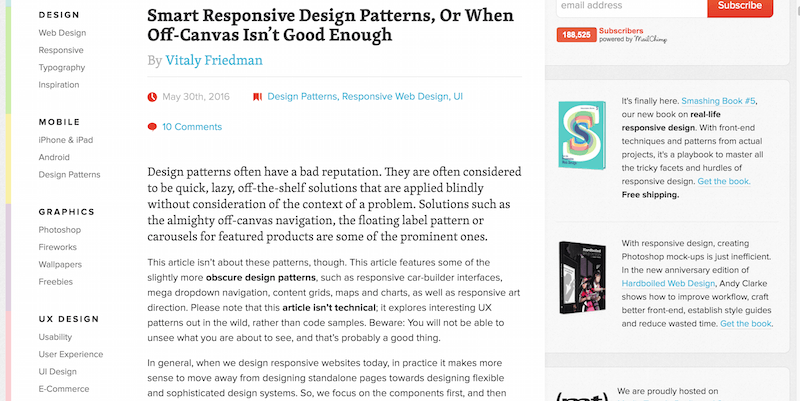 Smart Responsive Design Patterns, Or When Off-Canvas Isn’t Good Enough