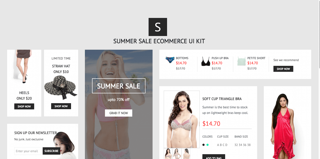 Summer Sale UI Kit