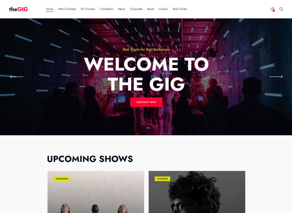 The Gig | Stand-up Club & Night Bar WordPress Theme