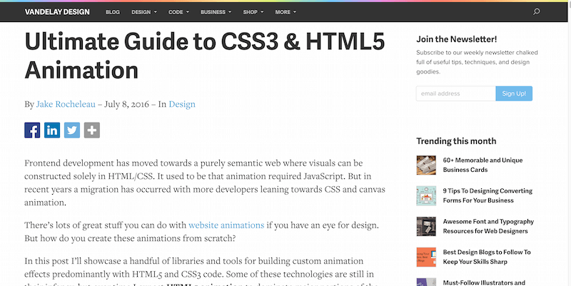 Ultimate Guide to CSS3 & HTML5 Animation