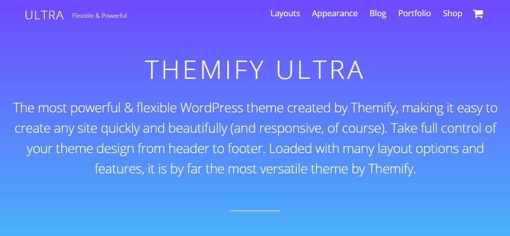 Ultra WordPress Theme Review Main Demo