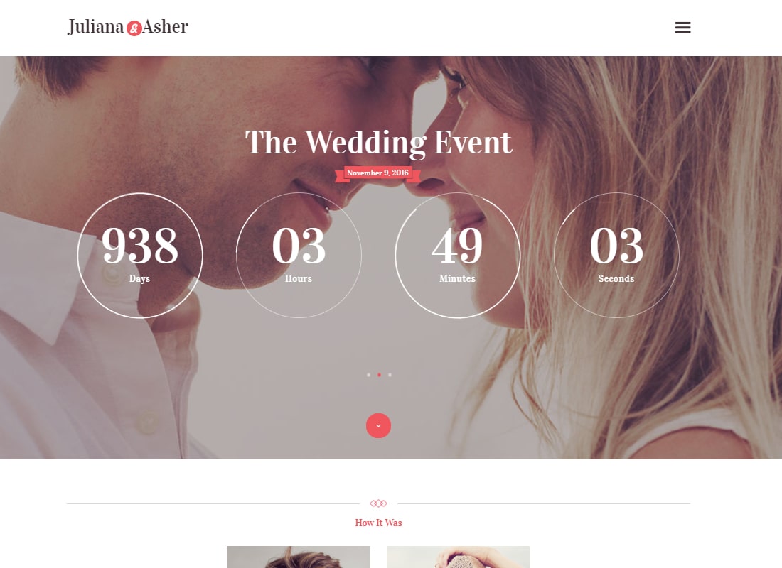 Wedding Day - Event WordPress Theme