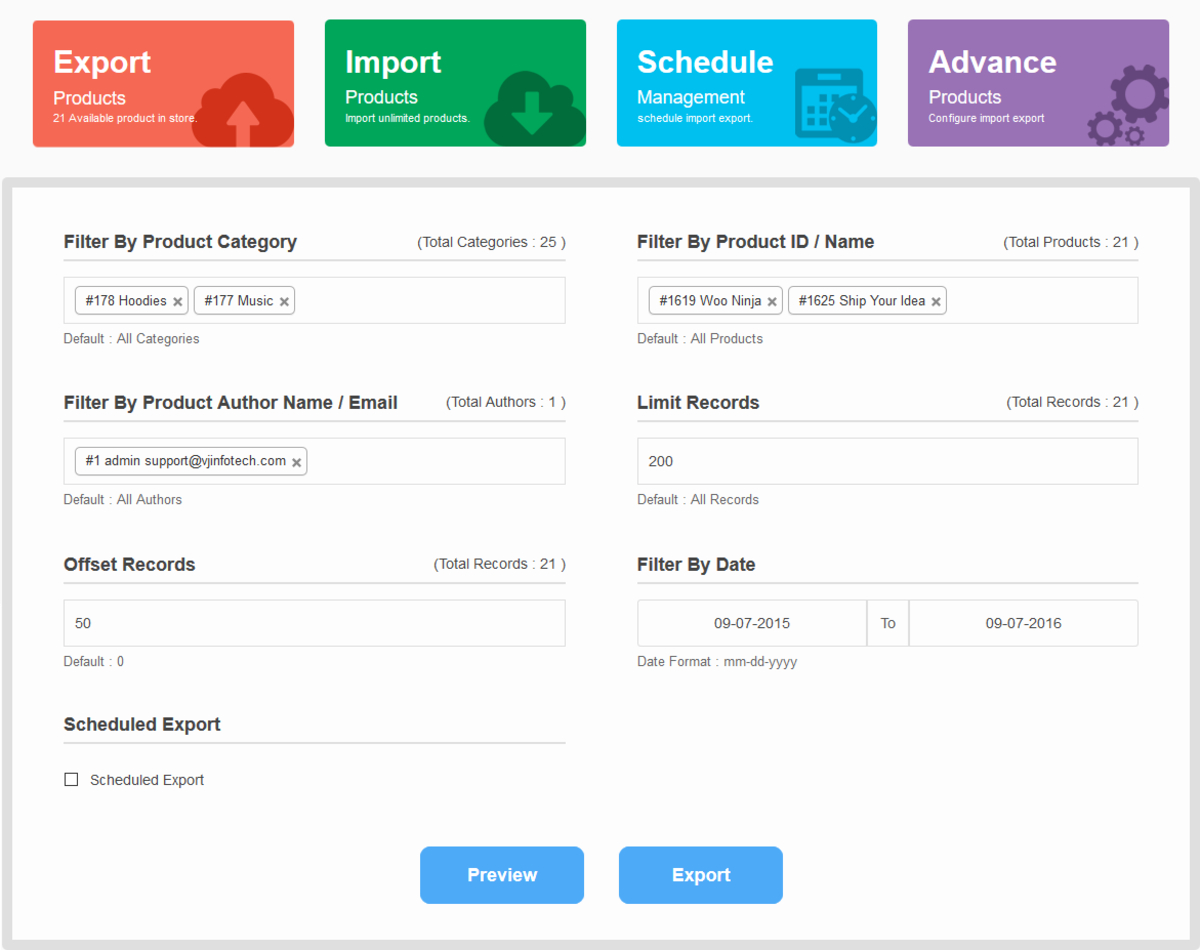 Functional WooCommerce Import Products