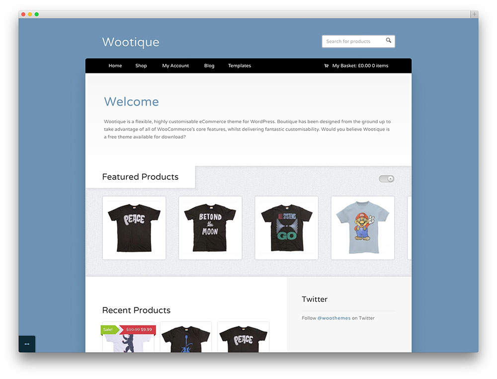 Wootique eCommerce theme