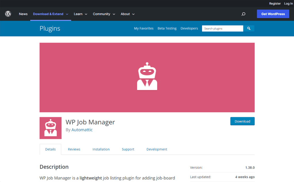 Wp job manager