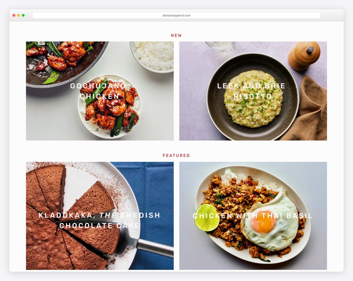 a fork and a pencil food website