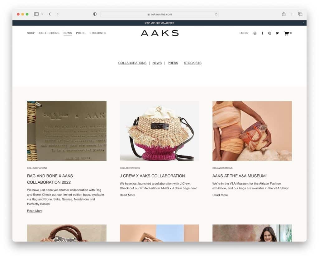 aaks squarespace blogs example
