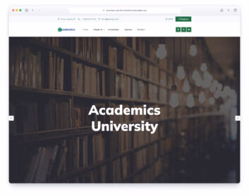 Academics website template