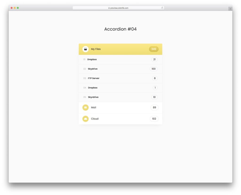 Bootstrap Accordion V04 - Free Responsive Accordion 2026 - Colorlib