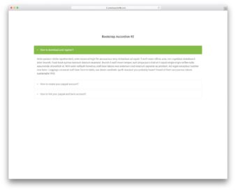 Bootstrap Accordion V12 UI snippet