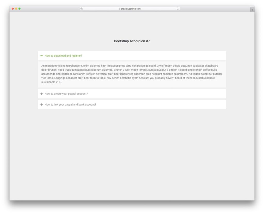 20 Best Bootstrap Accordion Templates 2026 - Colorlib