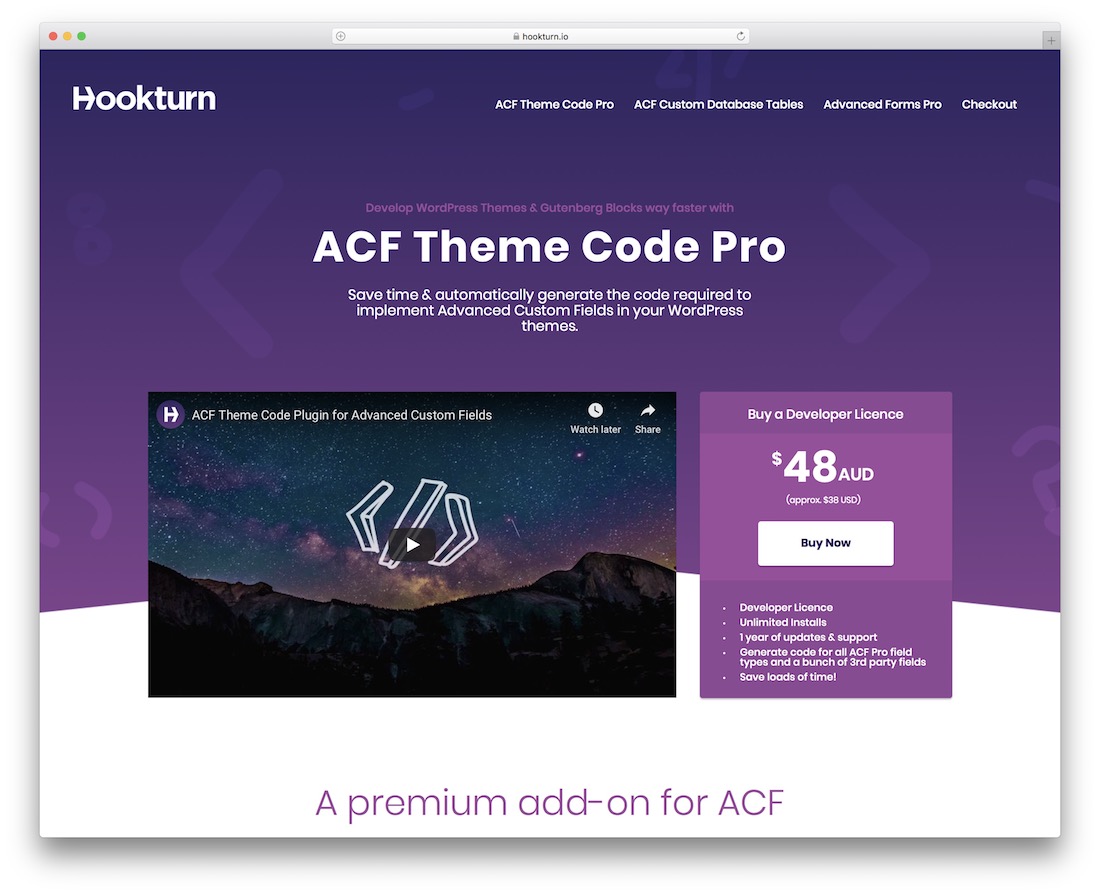 acf theme code pro